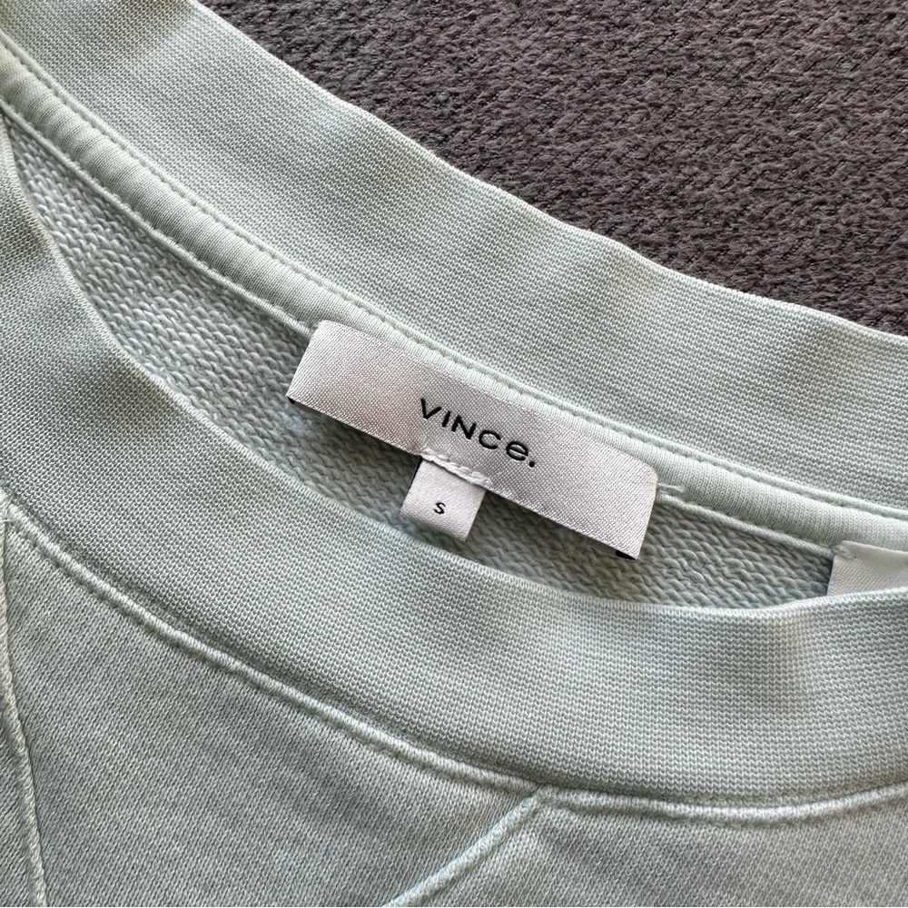Vince Drop Shoulder Pullover 100% Cotton Sweater Small - Picture 7 of 9